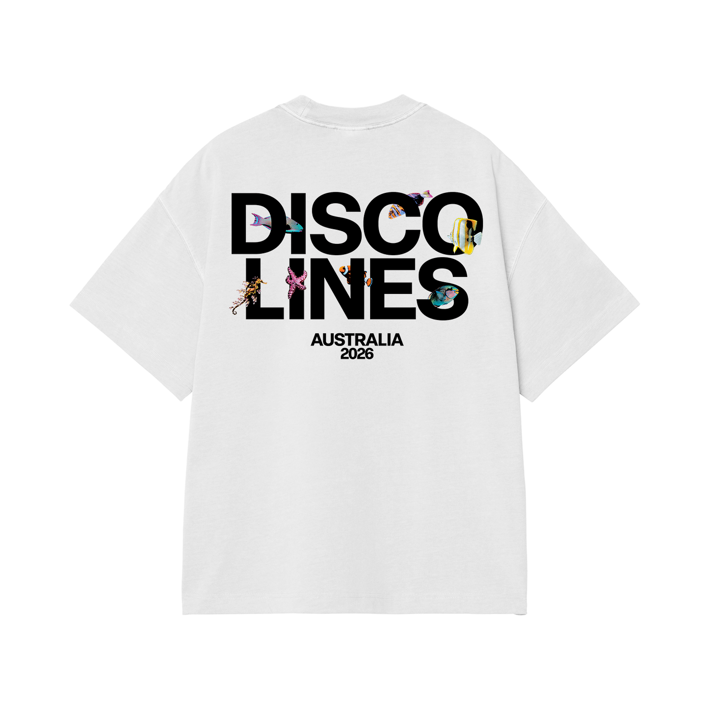 Disco Lines Fish Australia Tee