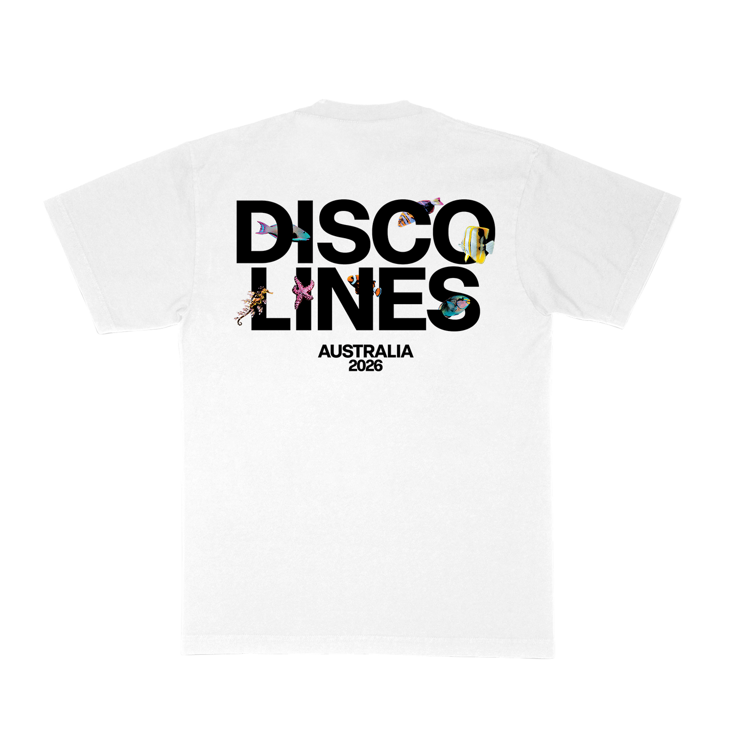 Disco Lines Fish Australia Tee